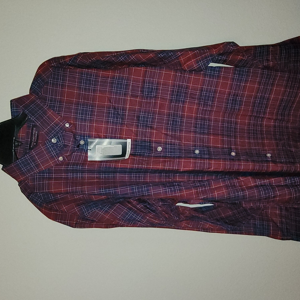 Men's Red Plaid Shirt